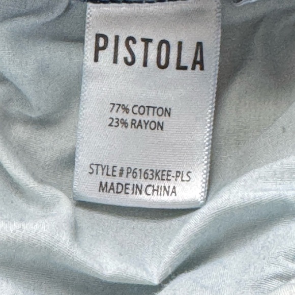 Pistola Stevie High Rise Flare Jeans Women’s Size 26 Medium Wash Raw Hem - Picture 9 of 10